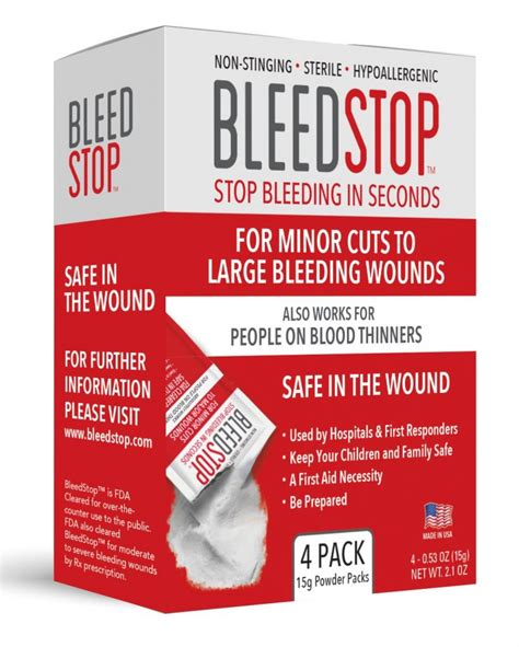 Bleedstop™ For People On Blood Thinners Great For Nosebleed