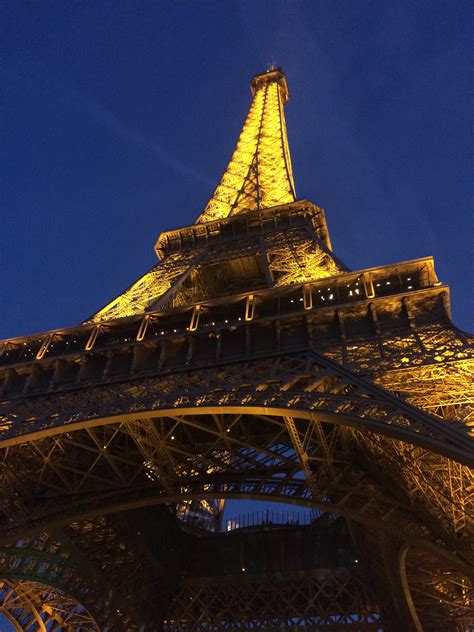 Fotos Gratis Noche Torre Eiffel París Monumento Viajar Oscuridad