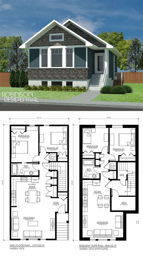 House Floor Plans With Basement Suite In 2020 Basement House Plans