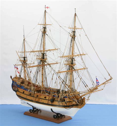 Ship Model English East Indiaman Prince Of Wales Of 1740 Model Sailing
