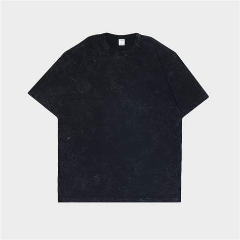 Oversized Washed T Shirt Black Ods