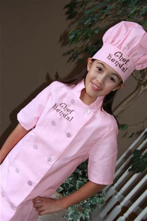 Childs Personalized Chef Coat And Matching Hat Set Etsy Chef Coat
