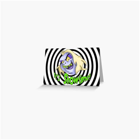 Beetlejuice Cartoon Greeting Card By Corpseart13 Redbubble