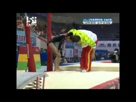 CRASH Chinese Gymnast On The Uneven Bars HD YouTube