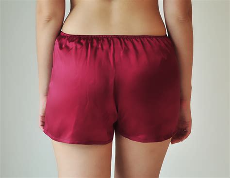 Womens Pure 100 Silk Sleep Boxer Shorts Pj Lounge Shorts Sleepwear