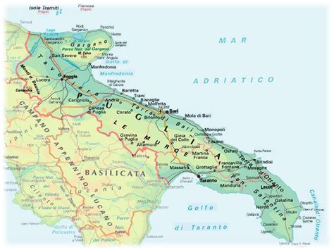 Cartina Puglia Mare La Mappa Della Puglia E Cartina Images And Photos