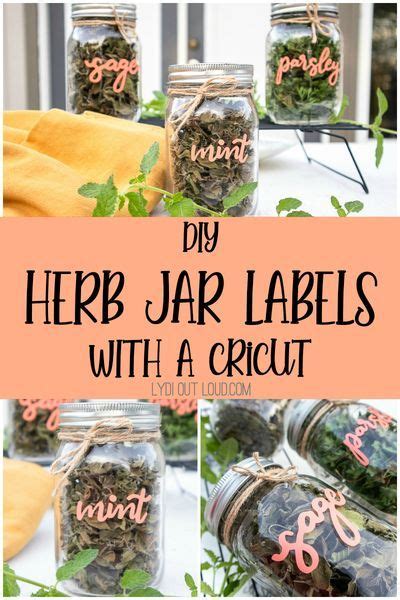 Mason Jar Herbs Mason Jars Labels Herb Jar Do It Yourself