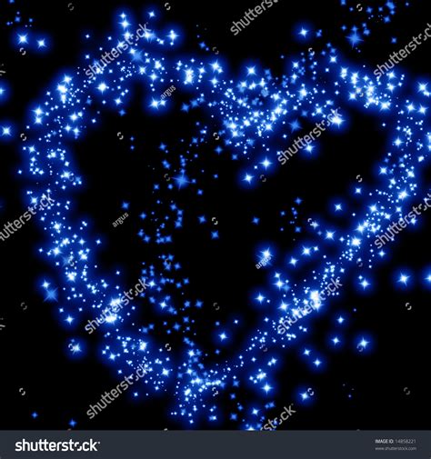 Stars Shape Heart Night Sky Stock Illustration 14858221 Shutterstock
