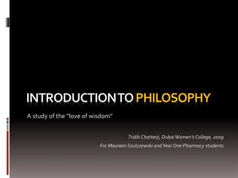 Ppt Introduction To Philosophy Powerpoint Presentation Free Download