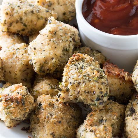The Best Baked Chicken Nuggets | Recipe | Baked chicken nuggets, Chicken nuggets, Food