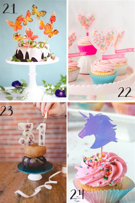 24 Diy Cake Toppers Your Birthday Cake Needs Pretty Colorful Life