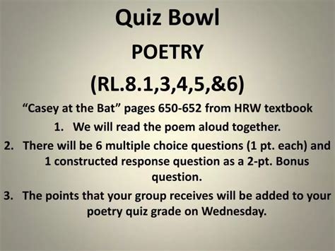 Ppt Quiz Bowl Powerpoint Presentation Free Download Id2183796