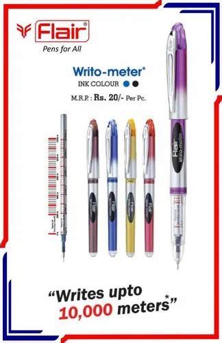 Flair Plastic Writo Meter Ball Pen For Writing At Rs 20piece In Chennai