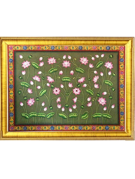 Buy Pichwai Painting Lotus Abundance Online Framed