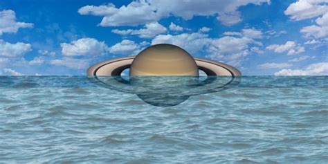 Facts About Saturn It Is Light Enough To Float On Water Curious Times