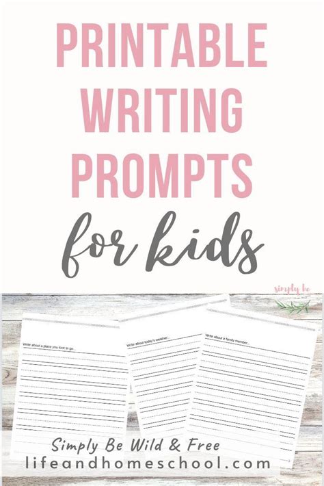 Printable Writing Prompts For Kids Artofit