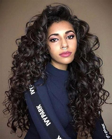 fashion wig lady natural black long curly hair big wavy wig womens synthetic wigs womens