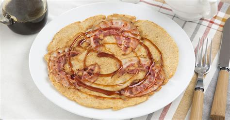 Recept Pannenkoeken met spek en stroop Recept