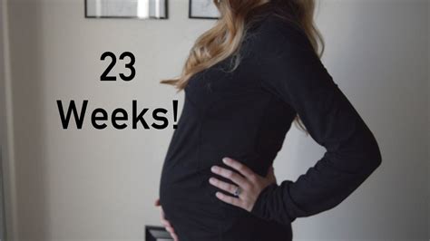 23 Weeks Pregnant Gender Reveal And Bump Shot Youtube