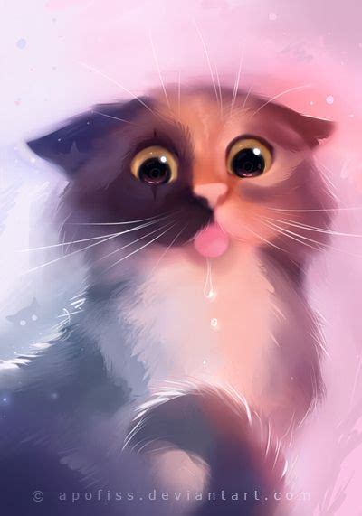 Nya By Apofiss On Deviantart Cute Animal Drawings Cats