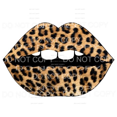 Martodesigns Leopard Lips 5 Sublimation Transfers