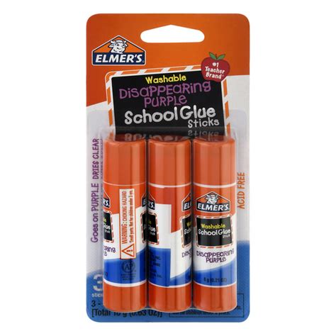 Save On Elmers School Glue Sticks Disappearing Purple Washable Order