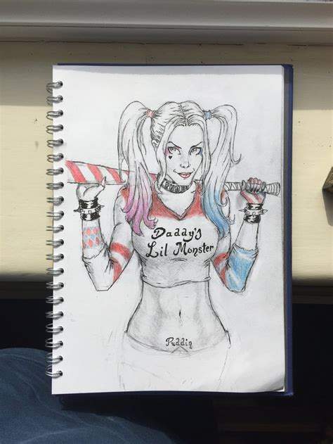 Discover more posts about harley quinn drawing. Harley Quinn Drawing by Lauros79 on DeviantArt