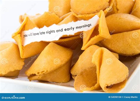 Open Fortune Cookie You Will Have Late Nights And Early Mornings