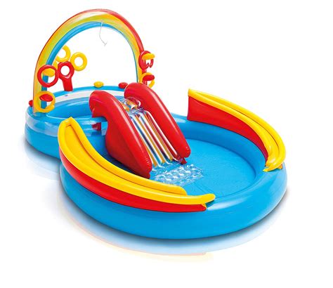Intex Inflatable Rainbow Ring Water Play Centresmartmommies Smartmommies