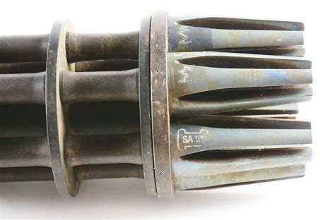 Sold Price General Electric M134 Minigun Barrel Set With Clamp