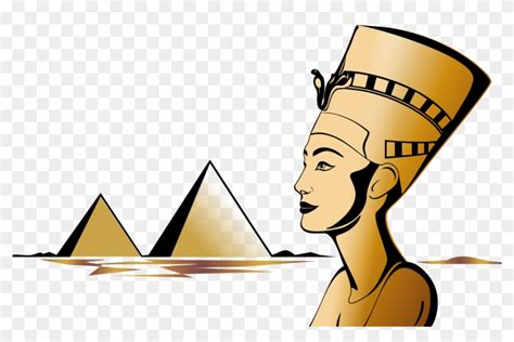 Egyptian Pyramids Nefertiti Bust Ancient Egypt Pharaoh Pharaoh Vector