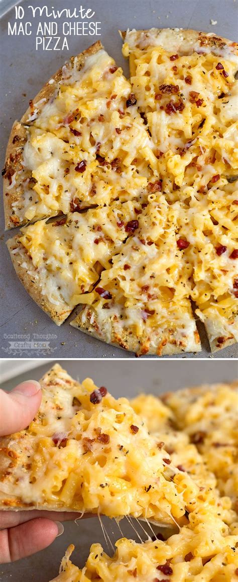 Easy Dinner Idea 10 Minute Mac And Cheese Pizza Recipes Pizza