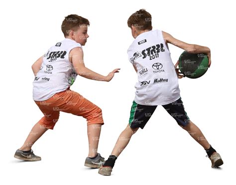 Two Boys Playing Basketball Vishopper