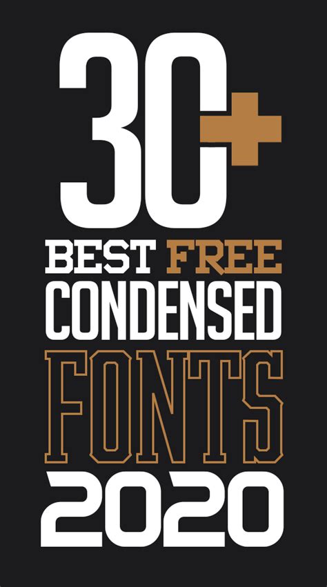 30 Best Free Condensed Fonts Of 2020 Graphic Design Junction