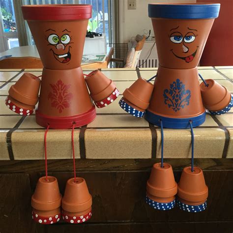 Pin By Cissy Brazil On Clay Pot People Clay Pot People Clay Pot