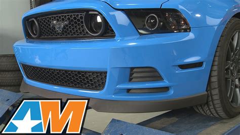2013 2014 Mustang Gt And V6 Mmd Chin Spoiler Review And Install Youtube