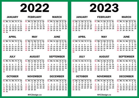 2022 To 2023 Calendar