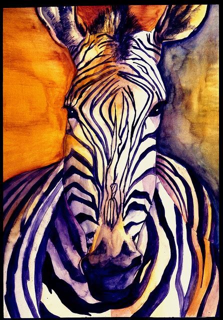Untitled Zebra Art Zebra Painting Animal Paintings