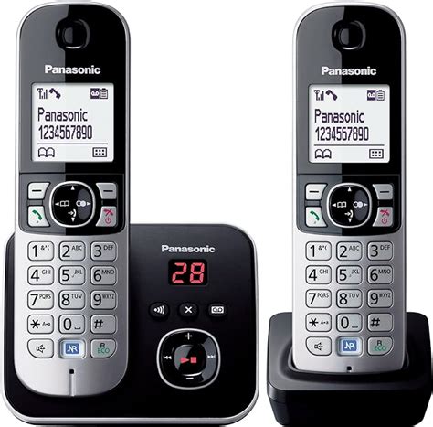 Panasonic KX TG6822ALB DECT Cordless Phone Black Amazon Com Au