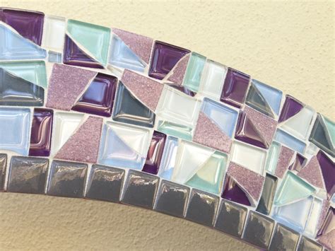 Purple Gray Aqua Mosaic Mirror Green Street Mosaics