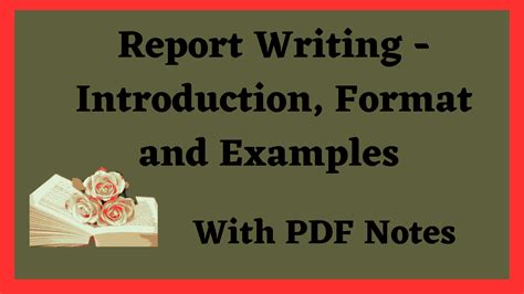 Pdf Report Writing Class 12 Format Examples Topics Samples Types