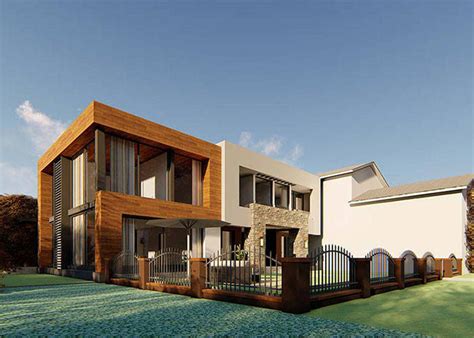 Steel Frame System Prefabricated Villas House Luxury Prefab Houses