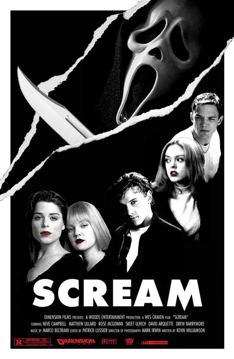 Scream Design Two 11x17 Movie Poster Etsy Scream Movie Poster