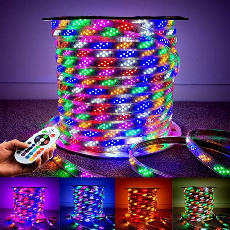 Atom Led Rainbow Rgb Strip Light 2835 Rgb 220v 240v Ip67 Waterproof