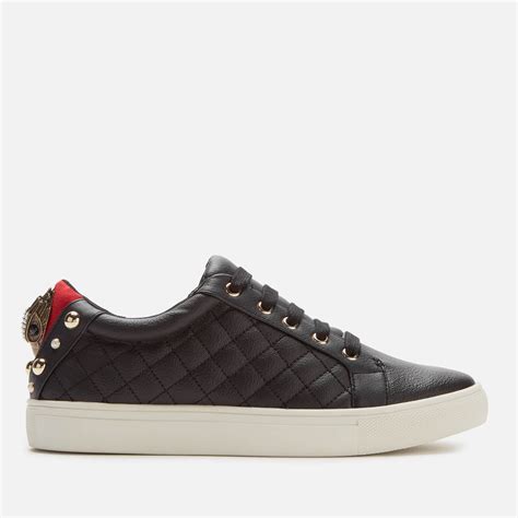 Kurt Geiger London Womens Ludo Leather Quilted Low Top Trainers