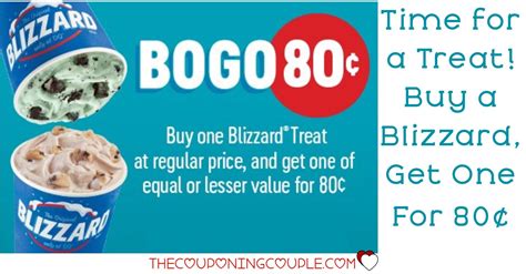 TREAT TIME! Buy One, Get One for $0.80 Dairy Queen Blizzards! | Dairy