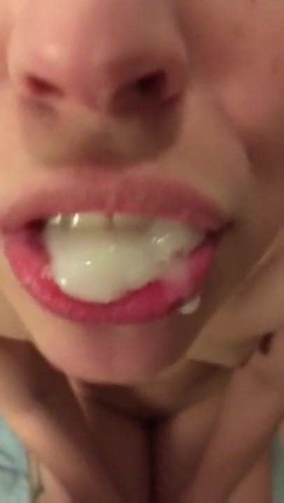 Rancid Cunt Eats A Healthy Mouthful Of Thick Lumpy Glue Xhamster