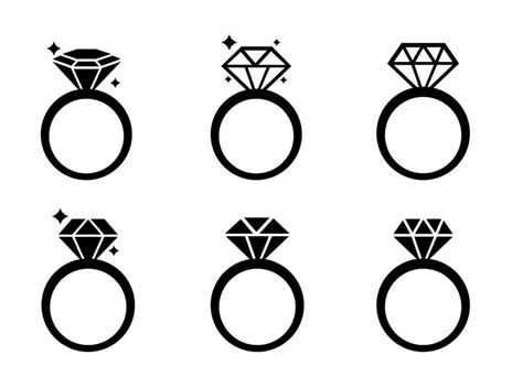 Ring Svg Cut File For Cricut And Silhouette Engagement Rings Etsy