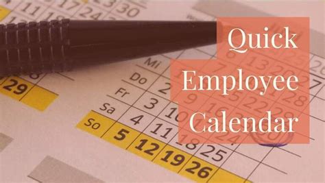 Workplace Calendar Excel Tips Mrexcel Publishing