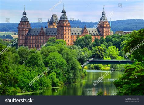 Renaissance Palace In Aschaffenburg On Main Germany Stock Photo